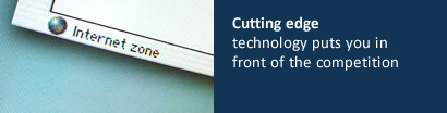 Technology header Cutting edge.technology puts you in.front of the competition